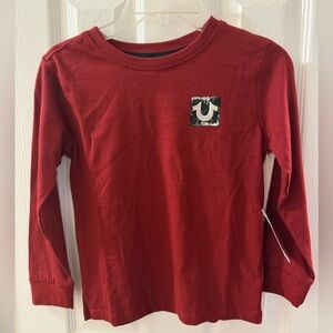 True Religion Kids Burgundy Long Sleeve Tee